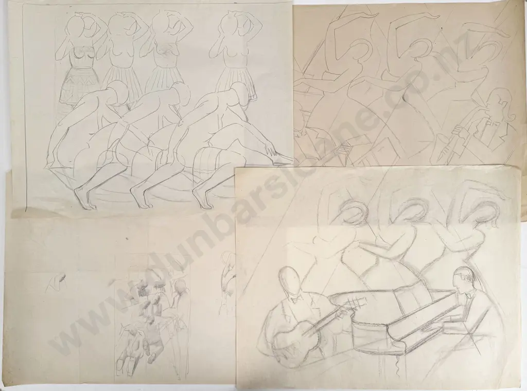 John Weeks (1888 - 1965) - 13 Sketchbook Studies (unframed) Image 1++