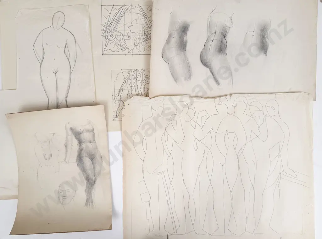 John Weeks (1888 - 1965) - 13 Sketchbook Studies (unframed) Image 1++