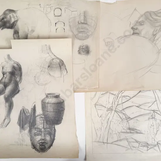 John Weeks (1888 - 1965) - 13 Sketchbook Studies (unframed)