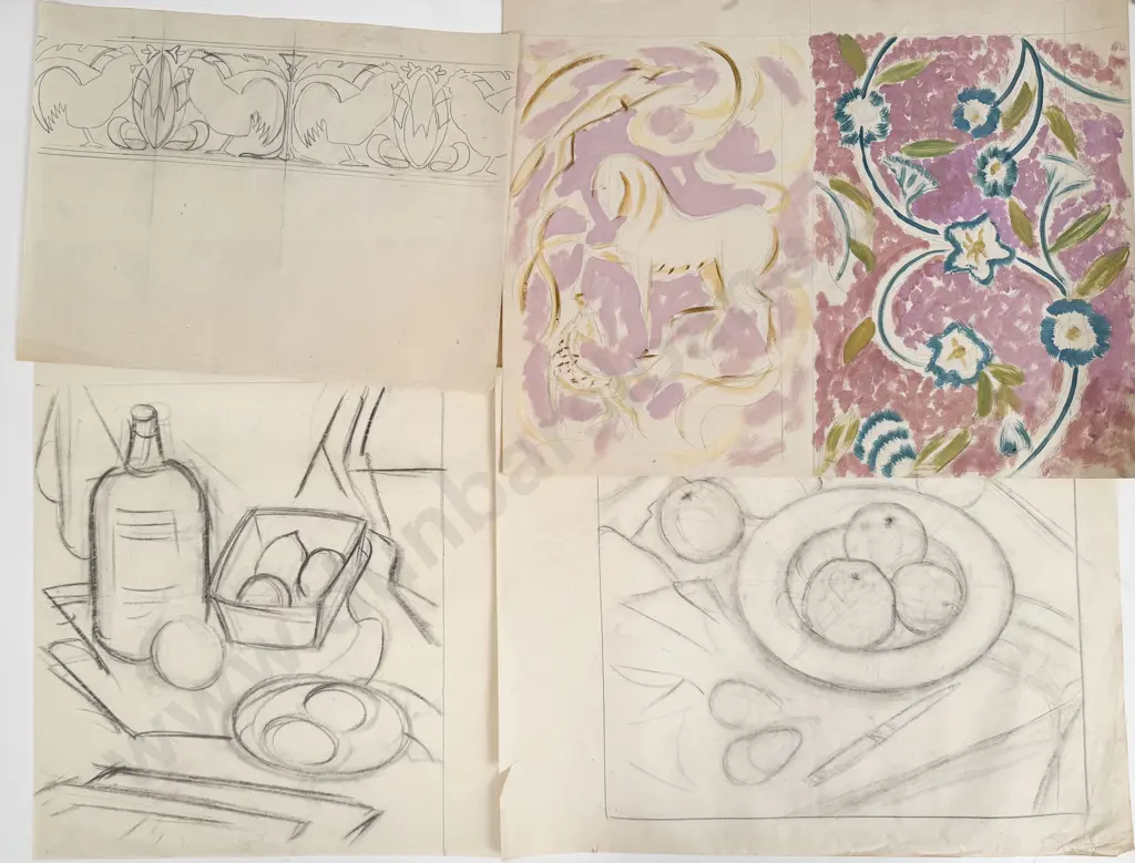 John Weeks (1888 - 1965) - 13 Sketchbook Studies (unframed) Image 1++