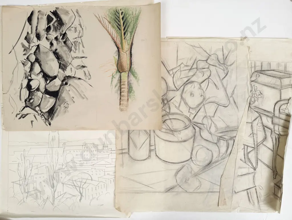 John Weeks (1888 - 1965) - 13 Sketchbook Studies (unframed) Image 1++