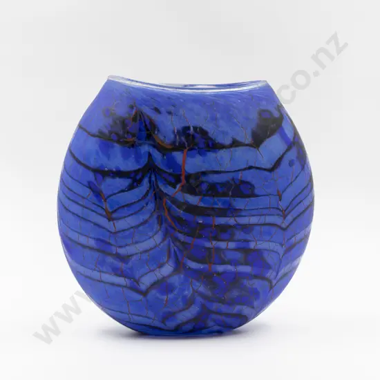 Garry Nash Compressed Ovoid Glass Vase