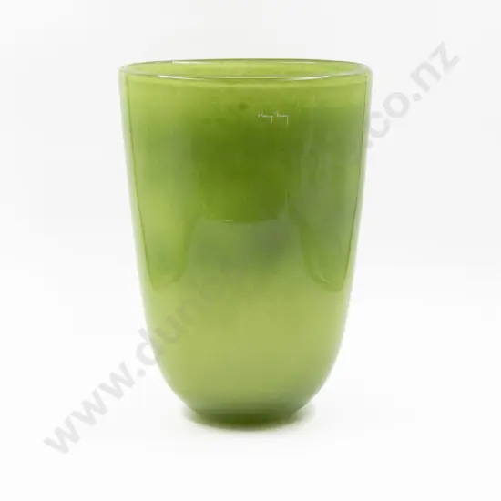 Henry Dean Heavy Encased Glass Mantel Vase