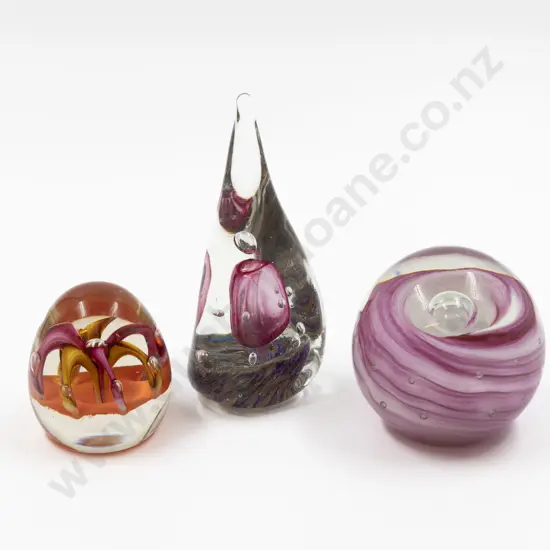 Three Unidentified NZ Paperweights