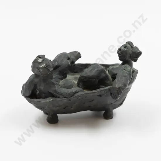 Di Conway Bronze 'Two in the Bath' Sculpture