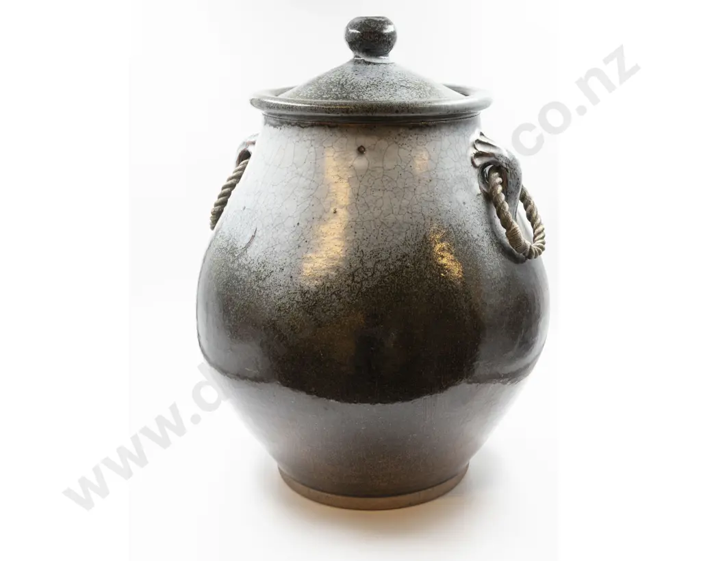 Lawrence Ewing Lidded Floor Crock Image 1++