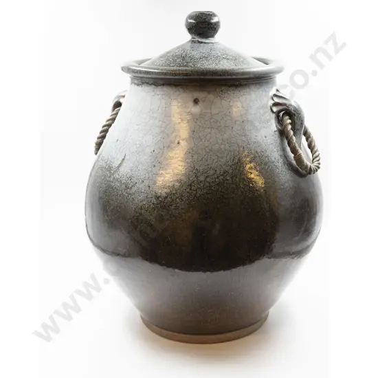 Lawrence Ewing Lidded Floor Crock