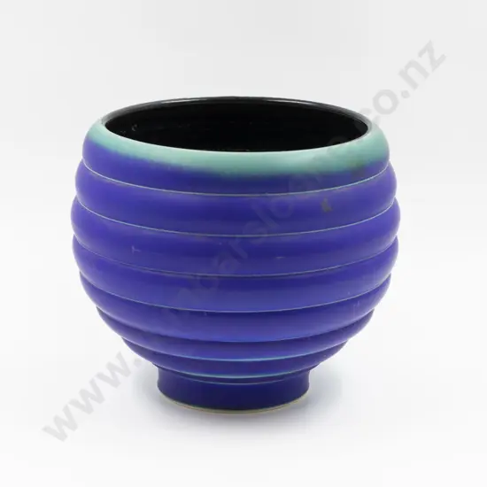 Peter Collis Footed Grooved Vase