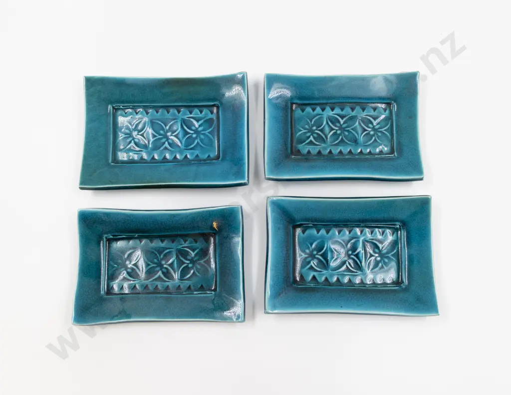 Four Merilyn Wiseman Rectangular Platters Image 1++