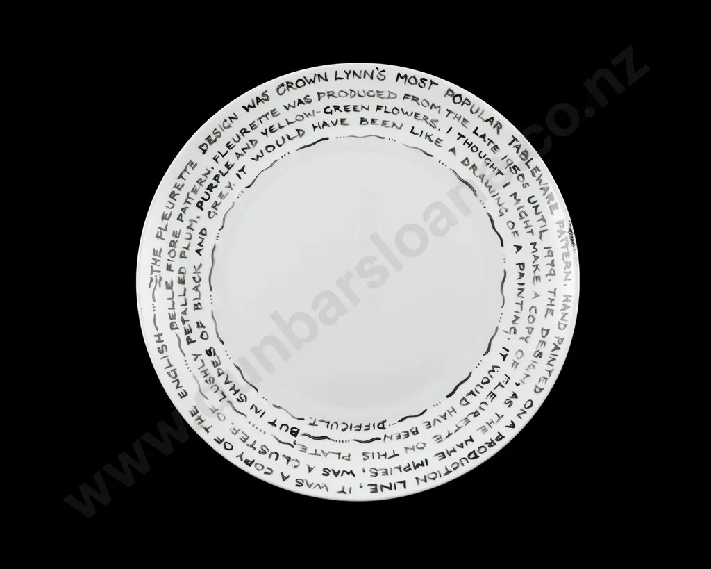 Set of Eight Hand Painted Plates Image 1++