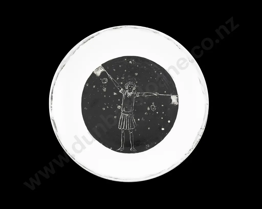 Set of Eight Hand Painted Plates Image 1++