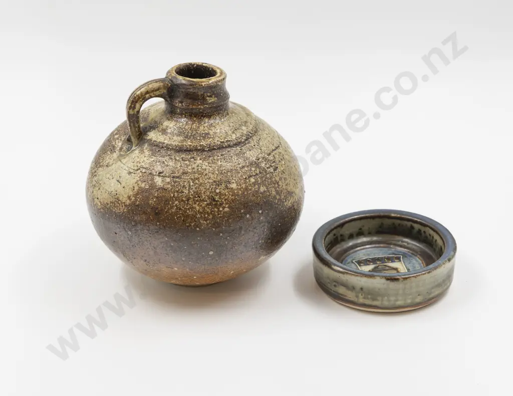 NZ Studio Pottery Flagon & Other Image 1++