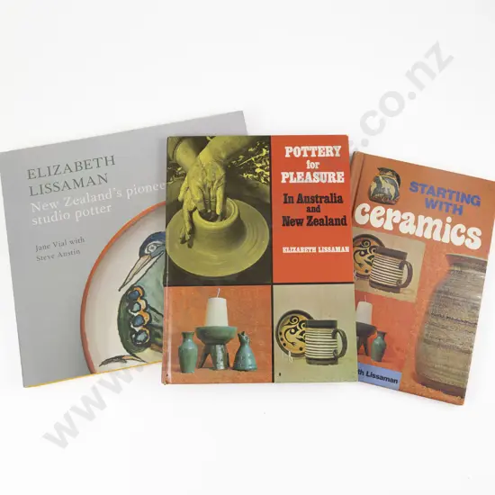 Two Elizabeth Lissaman Pottery Books & Other