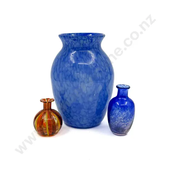 Three Art Glass Vases