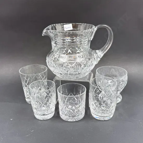Crystal Jug & Assorted Tumblers