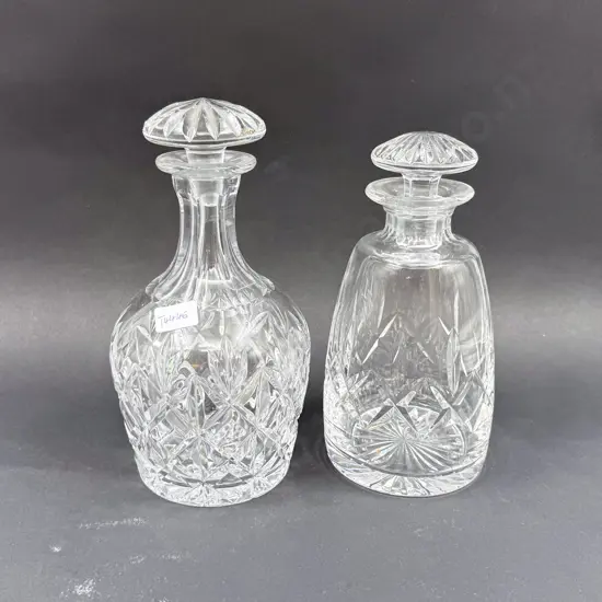 Two Crystal Decanters