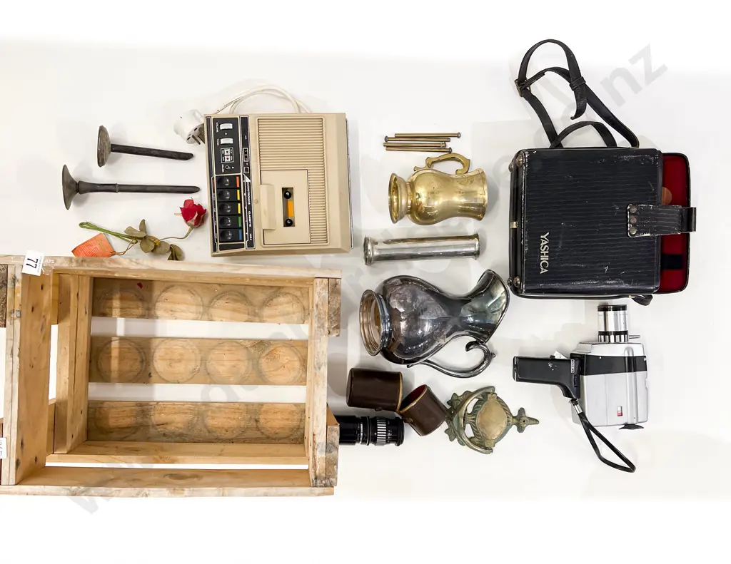 Quantity of Assorted incl Brassware & Vintage Camera Equipment Image 1++