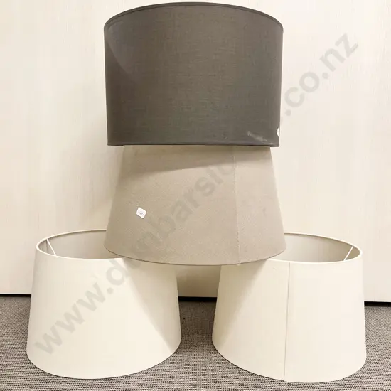 Four Assorted Modern Lightshades