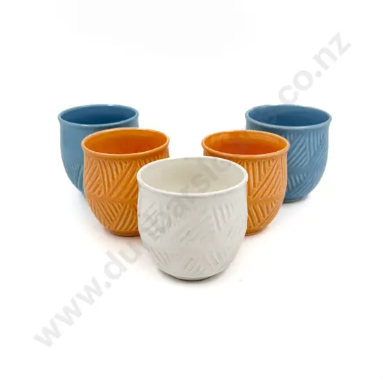 Five Assorted Anneke Borren Tea Bowls