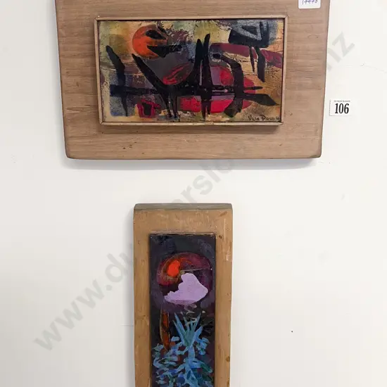 Two Pottery Wall Hangings