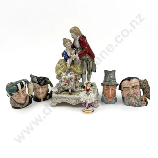 Three Assorted RD Small Character Jugs & Three Others