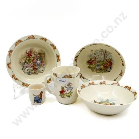 Five Pieces of Assorted RD Bunnykins