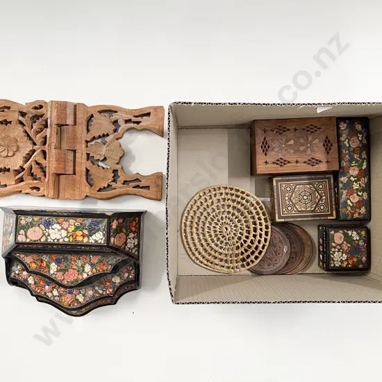 Quantity of Assorted Lacquer & Woodware