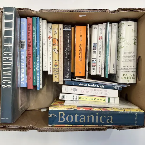 Box of Assorted Gardening Books etc