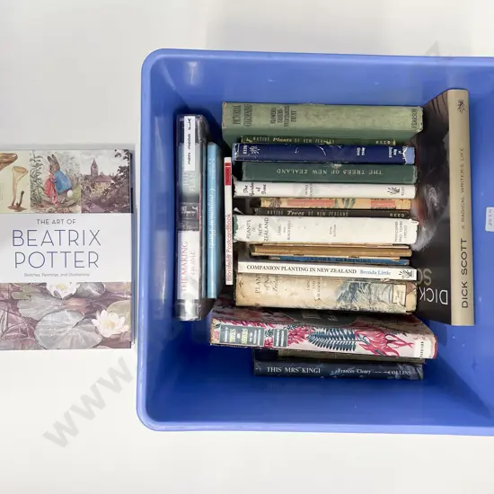 Box of Assorted Gardening Books etc
