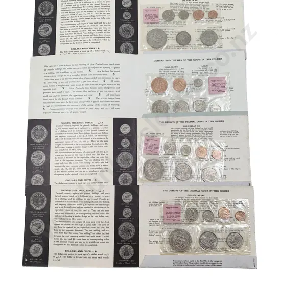 NZ Souvenir Decimal Coin Packs x4