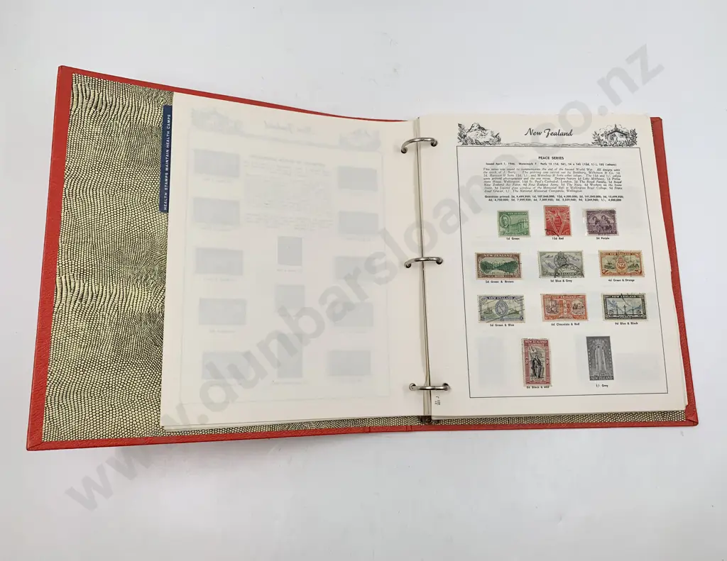 NZ Seven Seas Pictorial Stamp Album (Incomplete) Image 1++