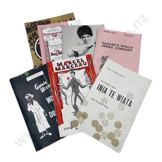 Circa 1960's NZ Theatre Programmes with Signatures