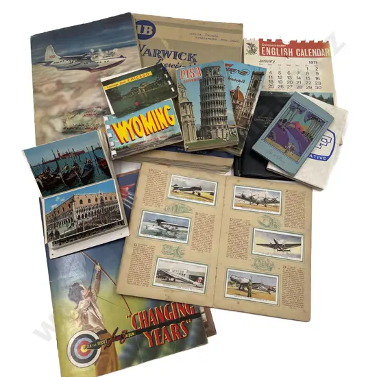 Quantity of Souvenir Postcard Albums & Cereal Card Albums