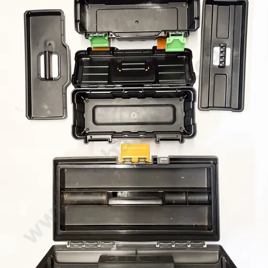 Three Modern Tool Boxes - One Large & Two Smaller