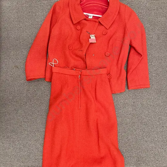 Red Suit Jacket and Skirt