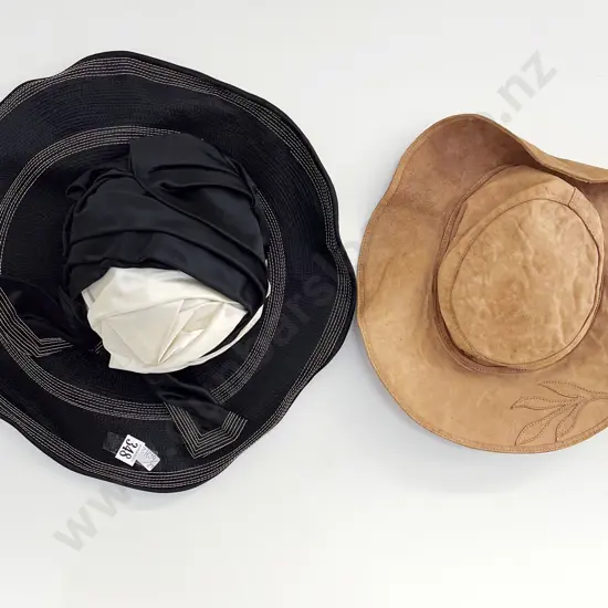 Rhonda Knight Ladies Dress Hat and Leather Hat