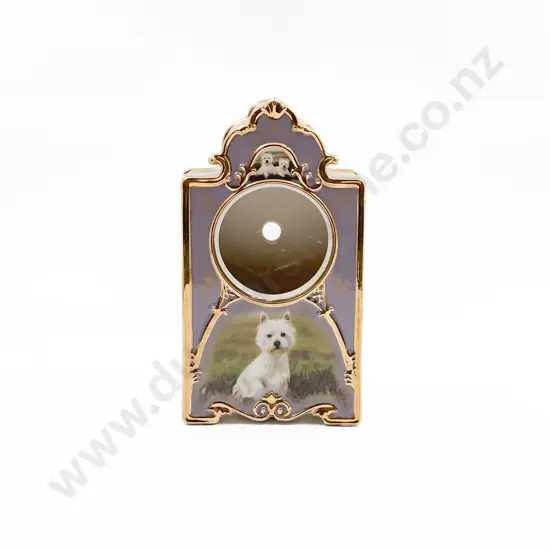 Debbie Gillingham "Loyal Companion" Heirloom Porcelain Clock