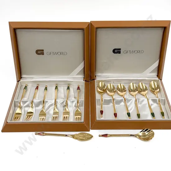 Three Boxed Sets of Gift World Cutlery