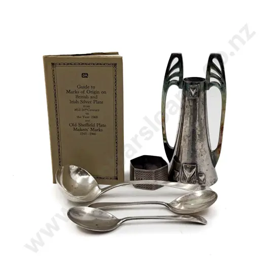 Four Pieces of Assorted S/S together with WMF Vase