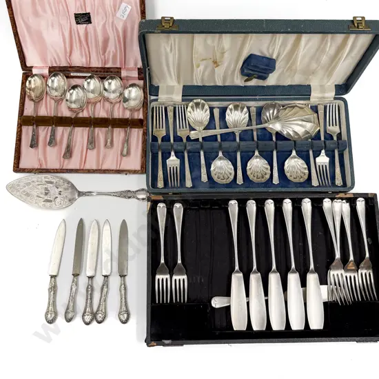 Five S/S Handled Knives and Assorted Boxed Cutlery