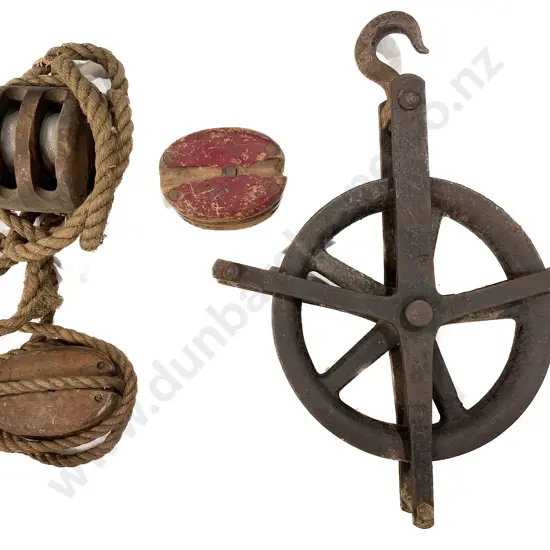 Quantity of Assorted Vintage Pulleys & Other