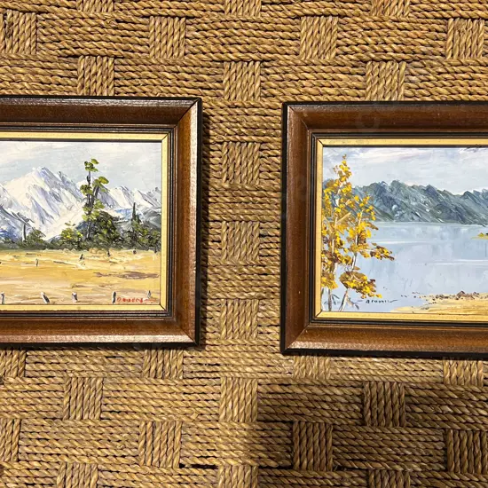 Two Small NZ Oil Landscapes