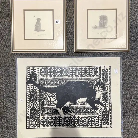 Pair of Sarah George Ltd Edition Prints together with Laminated Print