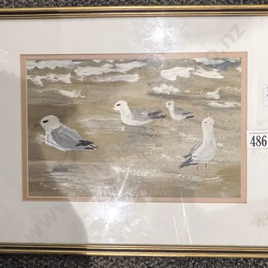 Unsigned - Mixed Media - Seagull Study