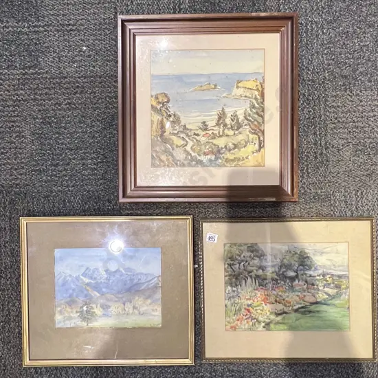 Three Assorted NZ Watercolours