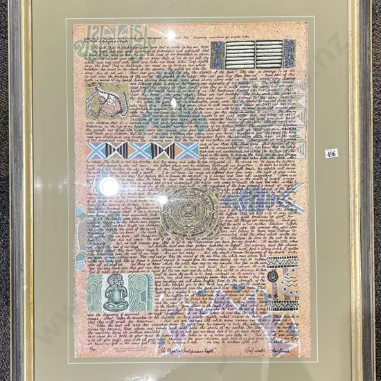 Indistinctly Signed - "The Plight of Indigenous People" - Ltd Edition Print