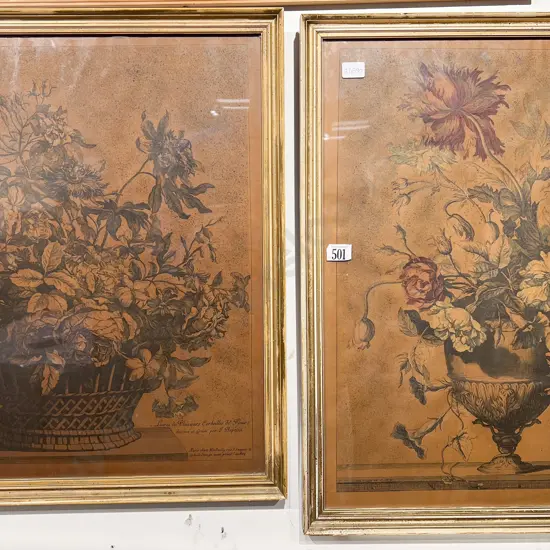 Two Vintage Botanical Study Prints