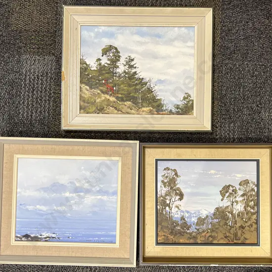 Three Oil Works by Alan D. Cooke