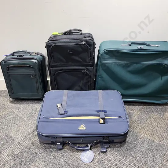 Four Pieces of Assorted Luggage