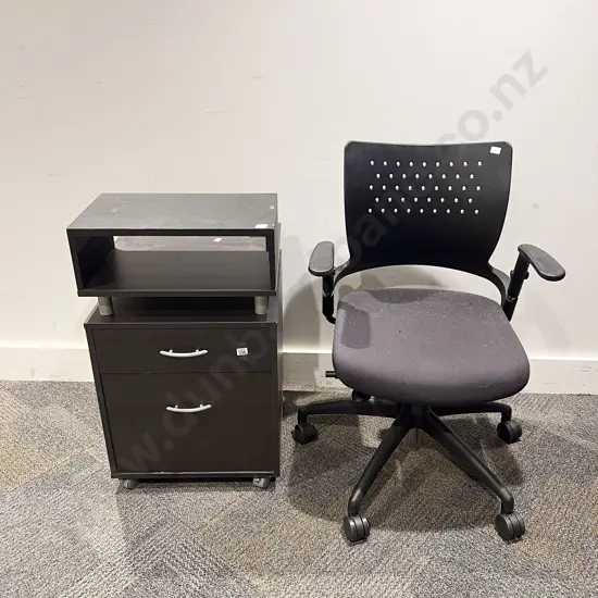 Office Side Cabinet & Office Chair